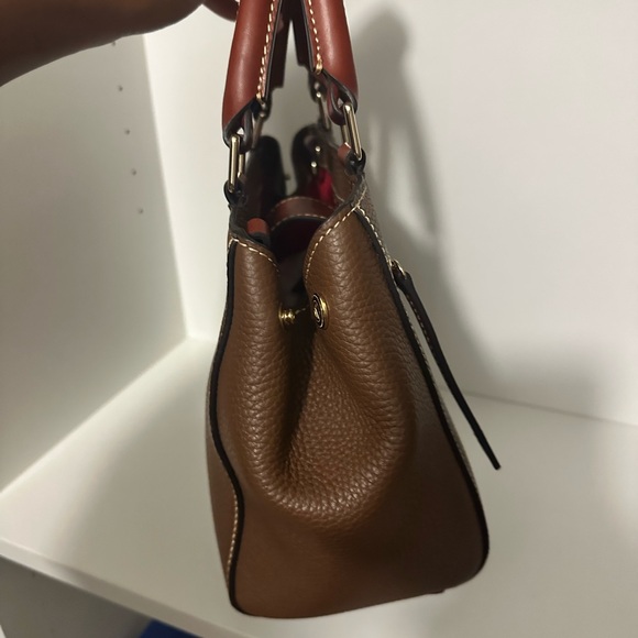 Dooney & Bourke Brown Small Zip Satchel - Picture 8 of 13
